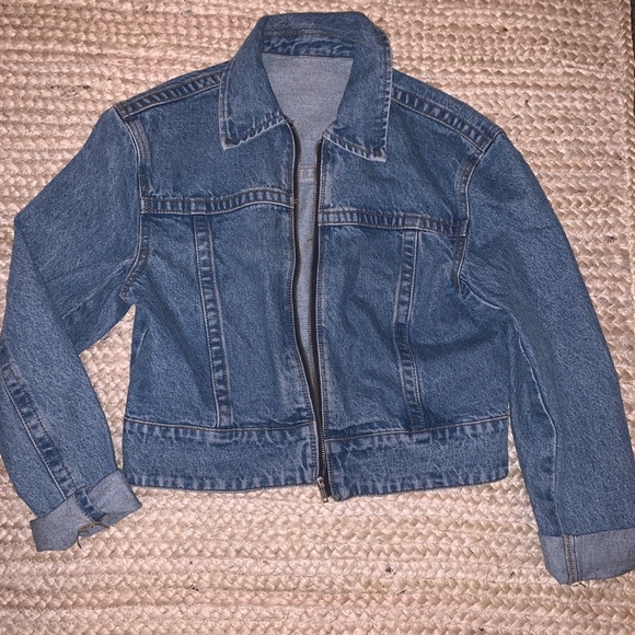 Brandy Melville Jackets & Blazers - Brandy Melville Zip Up Denim Jacket